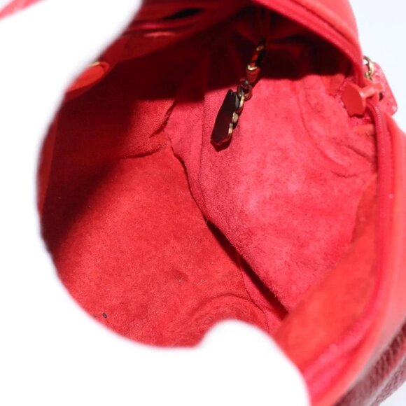 GUCCI Shoulder Bag Leather Red Gold 007 115 5770 Auth BA7131 - Picture 13 of 16